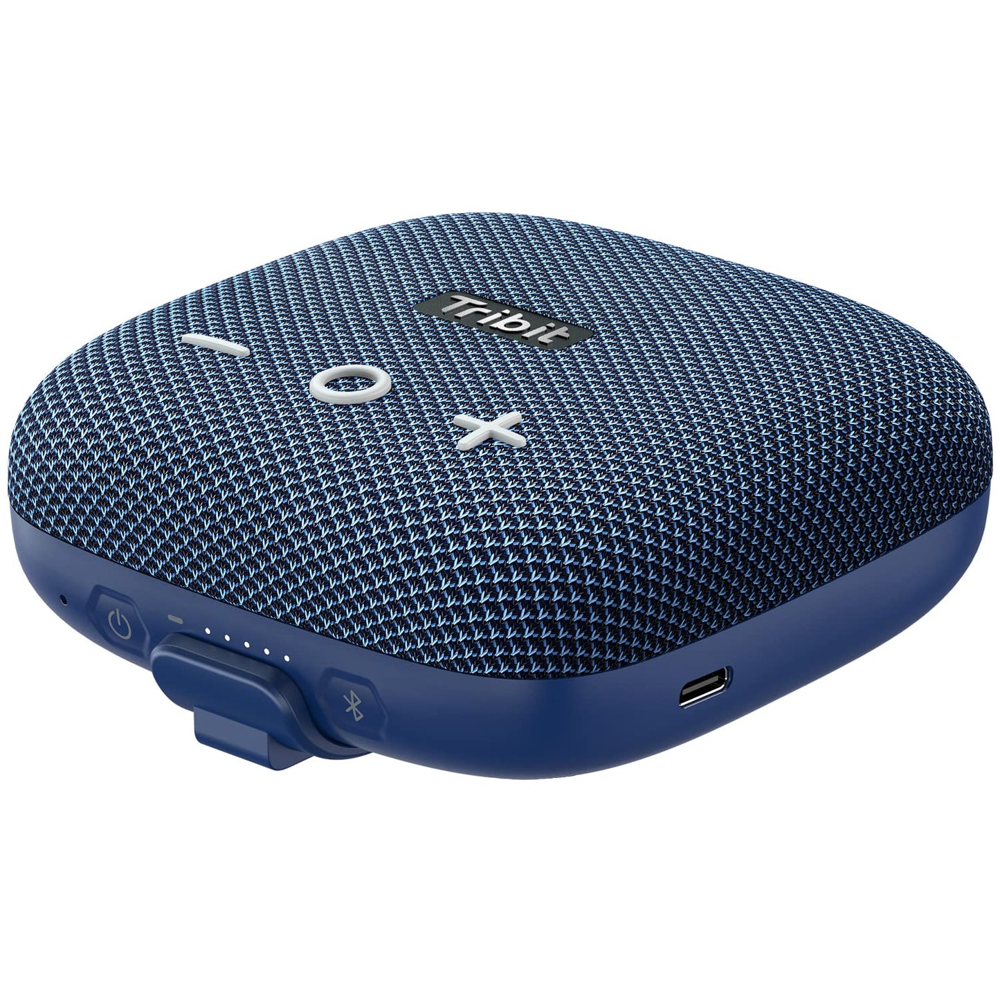 Tribit StormBox Micro 2 Portable Speaker: 90dB Loud Sound Deep Bass IP67 Waterproof Small Speaker Built-in Strap 12H Long Battery Powerbank for Outdoor Camping Biking 120ft Range (Pure Blue)
