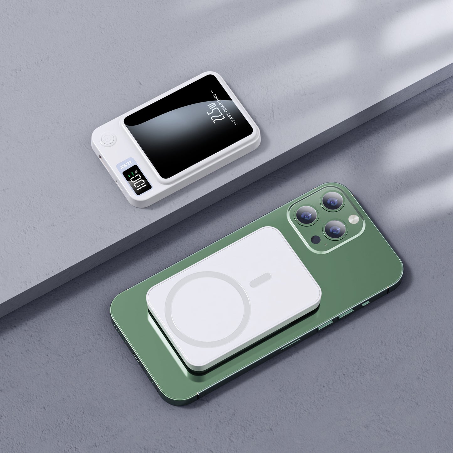 MagnetBoost Qi PowerBank Pro 20000mAh Mini Charger