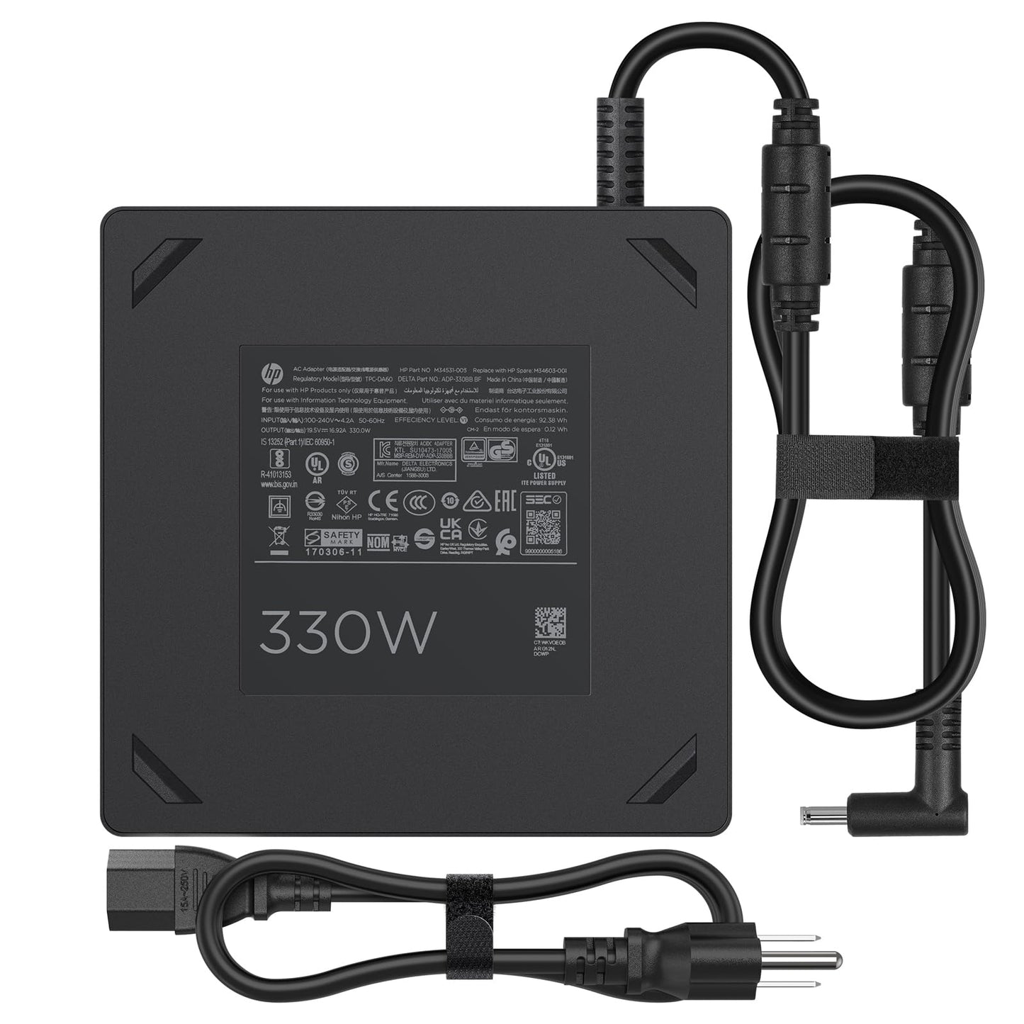 330W Charger for HP OMEN 17-cm i9 OMEN 17 17-ck1000 17-ck2000 17 O HP M34603-001 ADP-330BB BF HP TPN-DA60 M34531-003 AC Genuine 330W HP OMEN Laptop 19.5V 16.92A Laptop AC Adapter