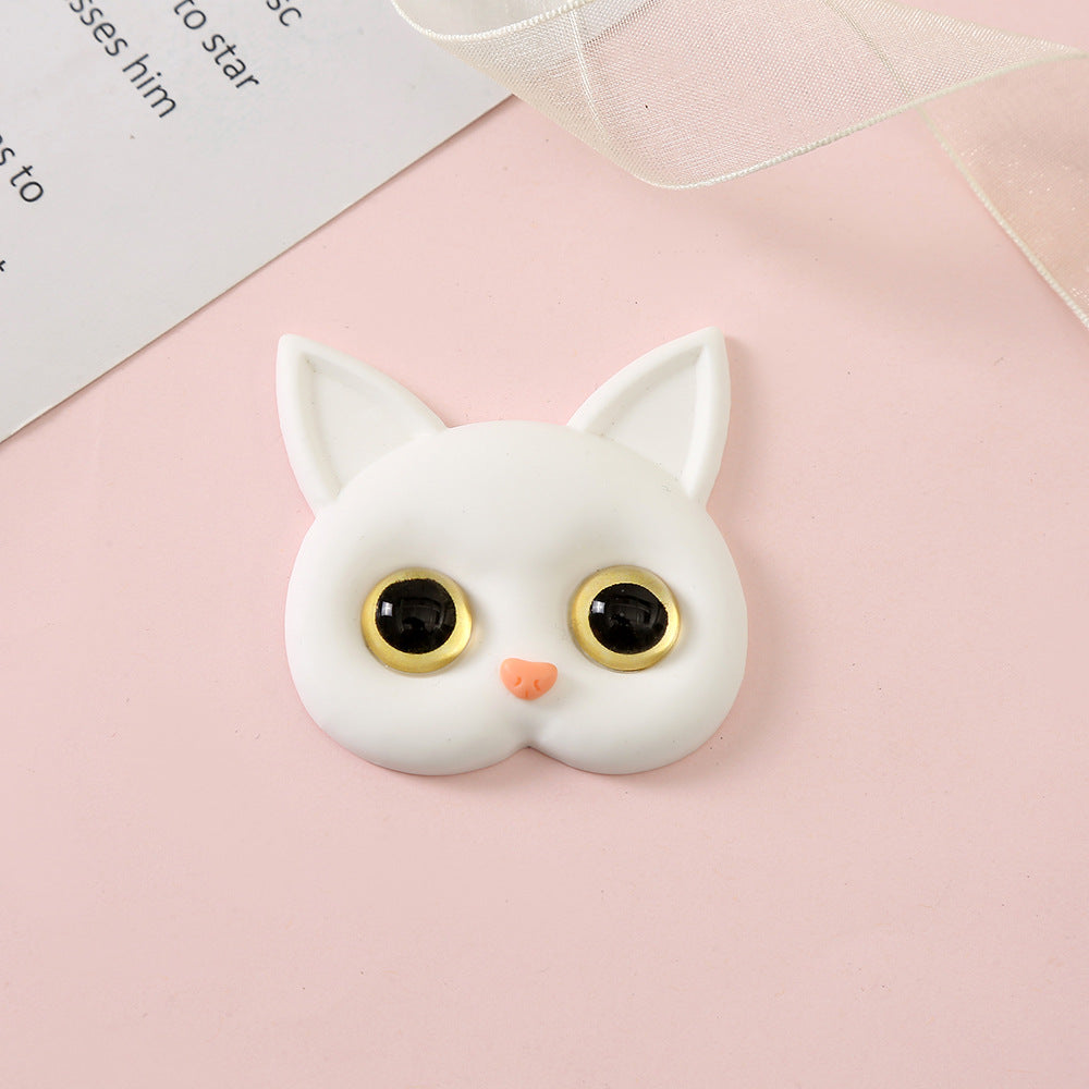 3D Cat Resin Accessories for DIY Phone Cases & Decor