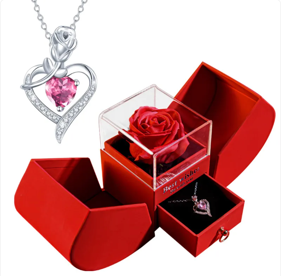 Christmas Necklace Jewelry Gift Box Set
