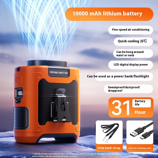 Powerbank Flashlight Fan