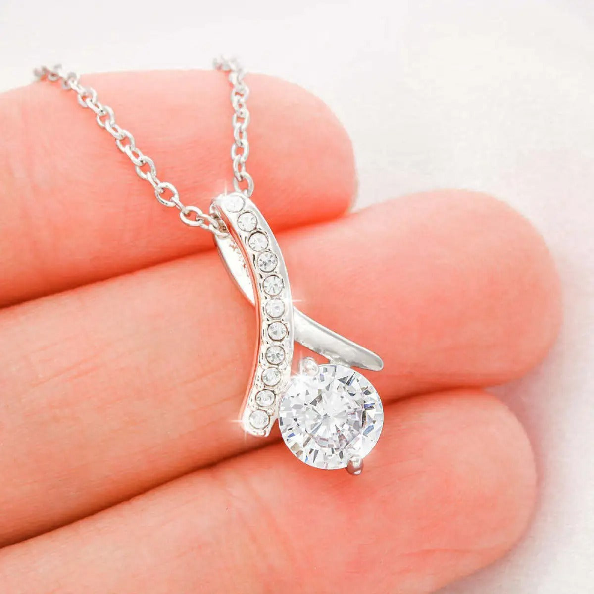 Zircon Herringbone Necklace