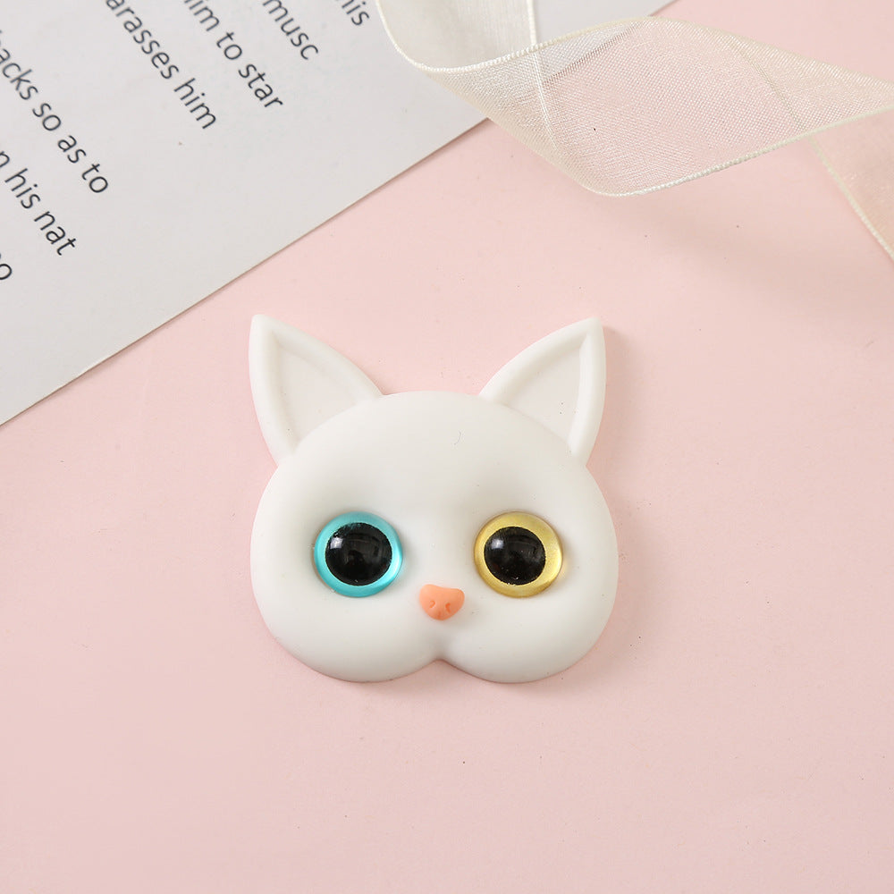 3D Cat Resin Accessories for DIY Phone Cases & Decor